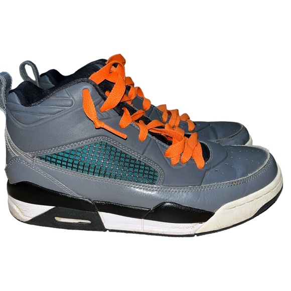 Youth Nike Air Jordan Flight Grey/Black/Teal Sneakers - 6.5Y (Women’s 8) - Picture 2 of 13